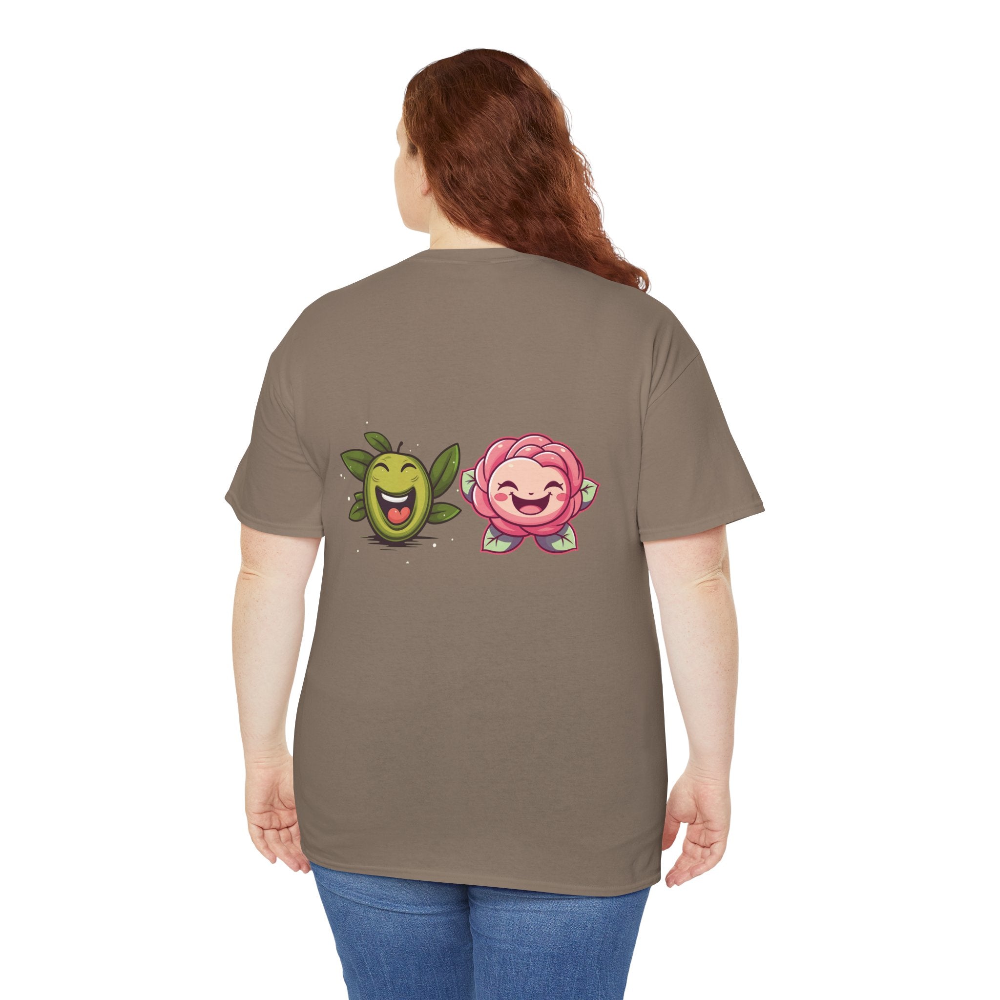 Olives and roses / olive trees / rose and olive cartoon / Unisex Heavy Cotton Tee