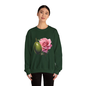 Olive tree / waterless beauty / olives and roses / Unisex Heavy Blend™ Crewneck Sweatshirt