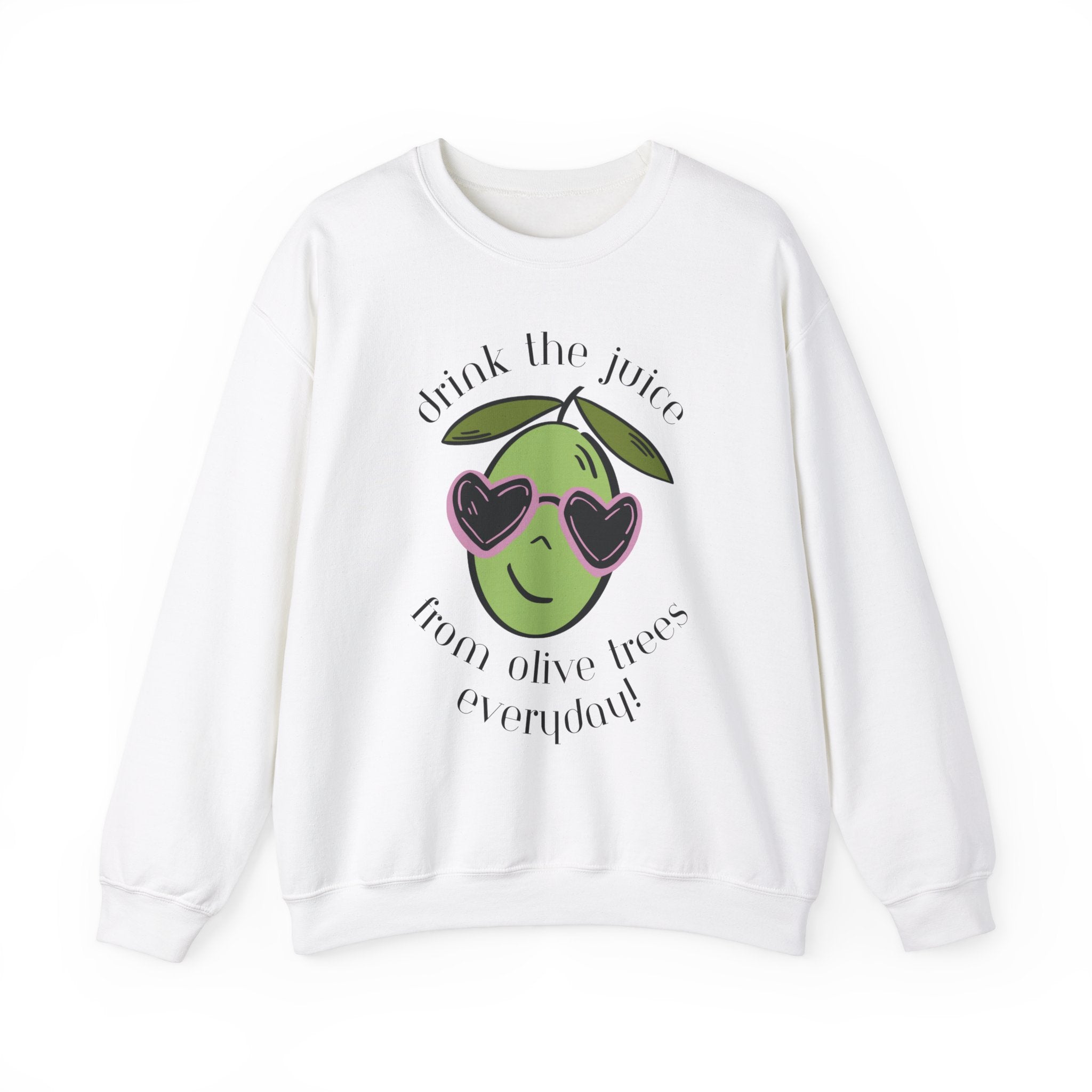 Drink an olive tree everyday / waterless beauty / olive tree / Unisex Heavy Blend™ Crewneck Sweatshirt