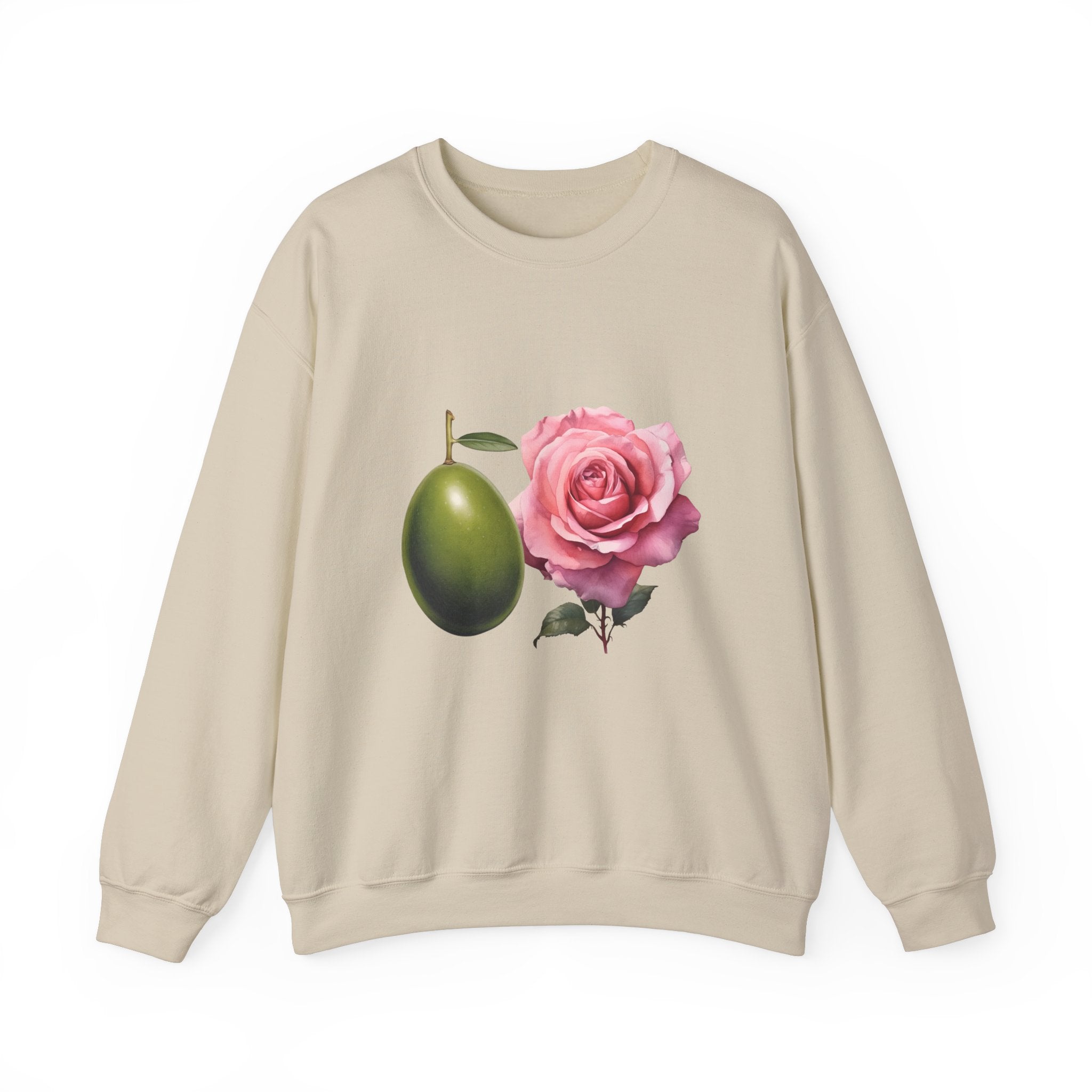 Olive tree / waterless beauty / olives and roses / Unisex Heavy Blend™ Crewneck Sweatshirt