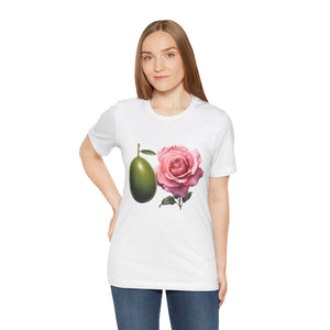 Olives and roses / Hydroxytyrosol makeup / Olive trees / Unisex Jersey Short Sleeve Tee