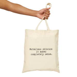 Waterless Skincare // Cotton Canvas Tote Bag