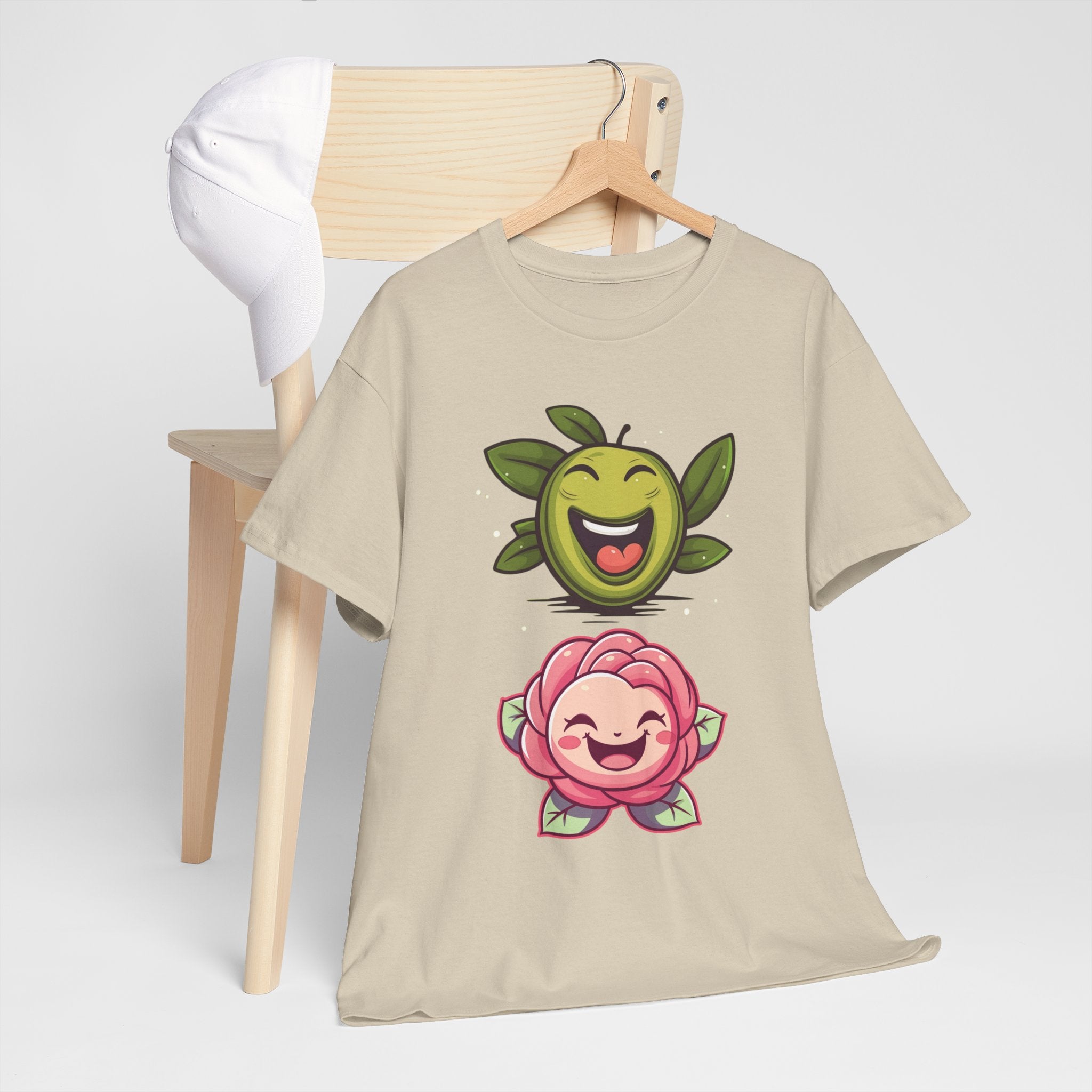 Olives and roses / olive trees / rose and olive cartoon / Unisex Heavy Cotton Tee