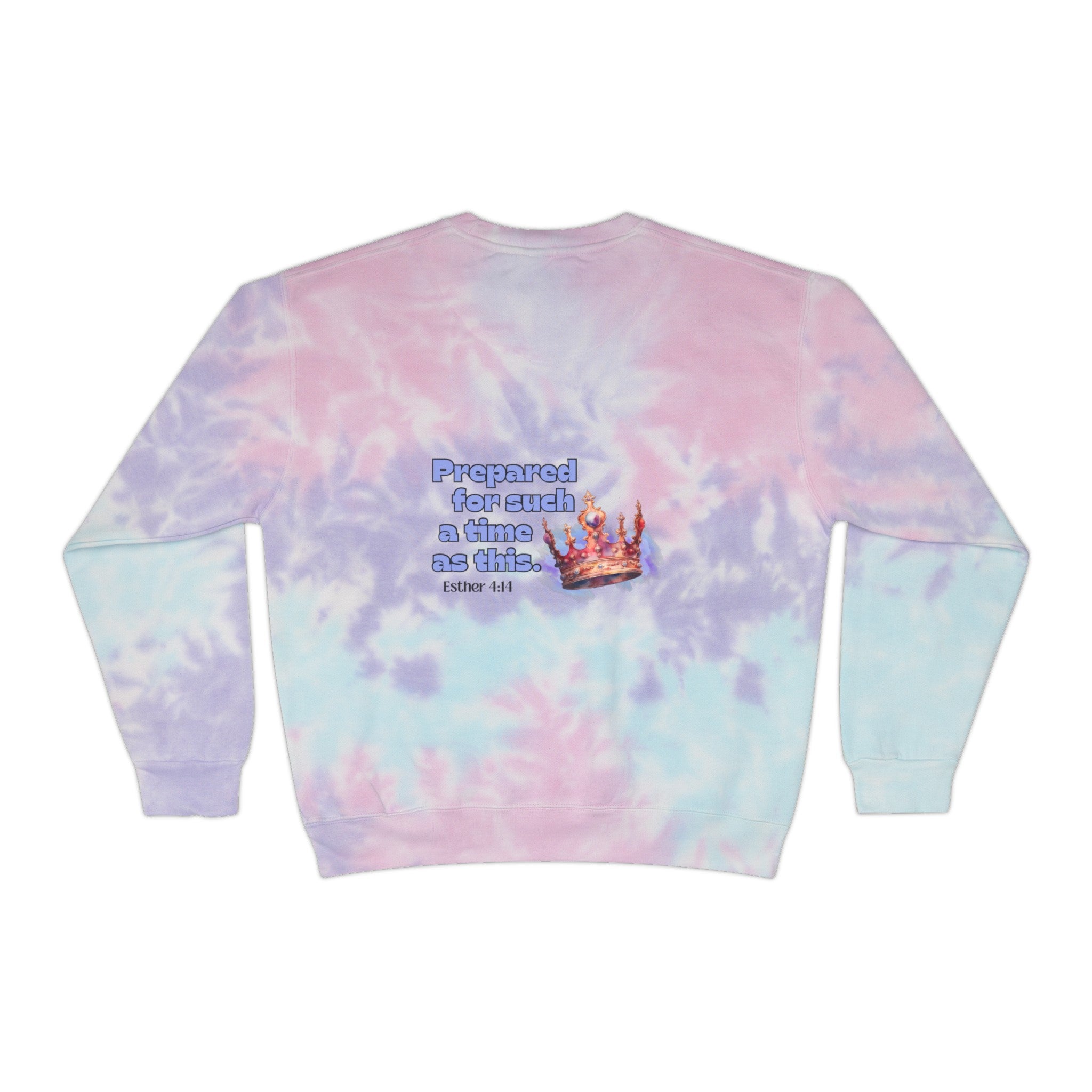 In my Esther era / hand drawn shirt / Bible gift / shirt /  Unisex Tie-Dye Sweatshirt