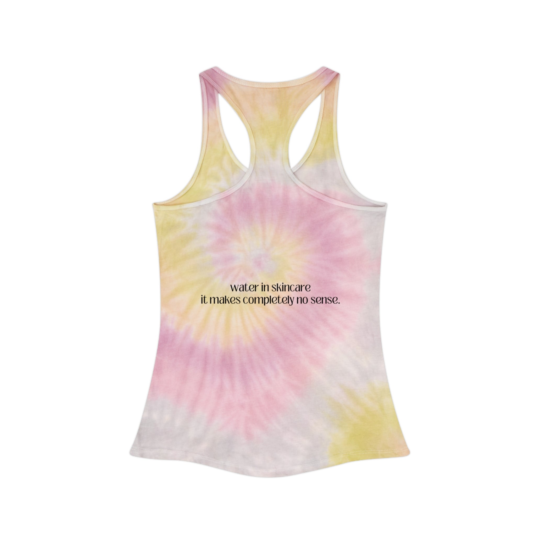 Water in Skincare // Tie Dye Racerback Tank Top