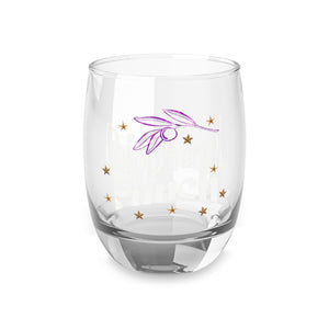 Violet Olive Star /  Olive Tree Polyphenol punch / rank up consultant gift / 3.5 inch Whiskey Glass