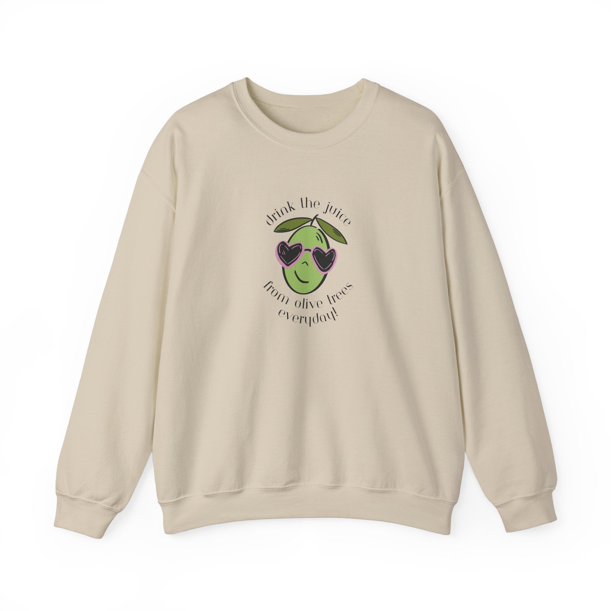 Drink an olive tree everyday / waterless beauty / olive tree / Unisex Heavy Blend™ Crewneck Sweatshirt