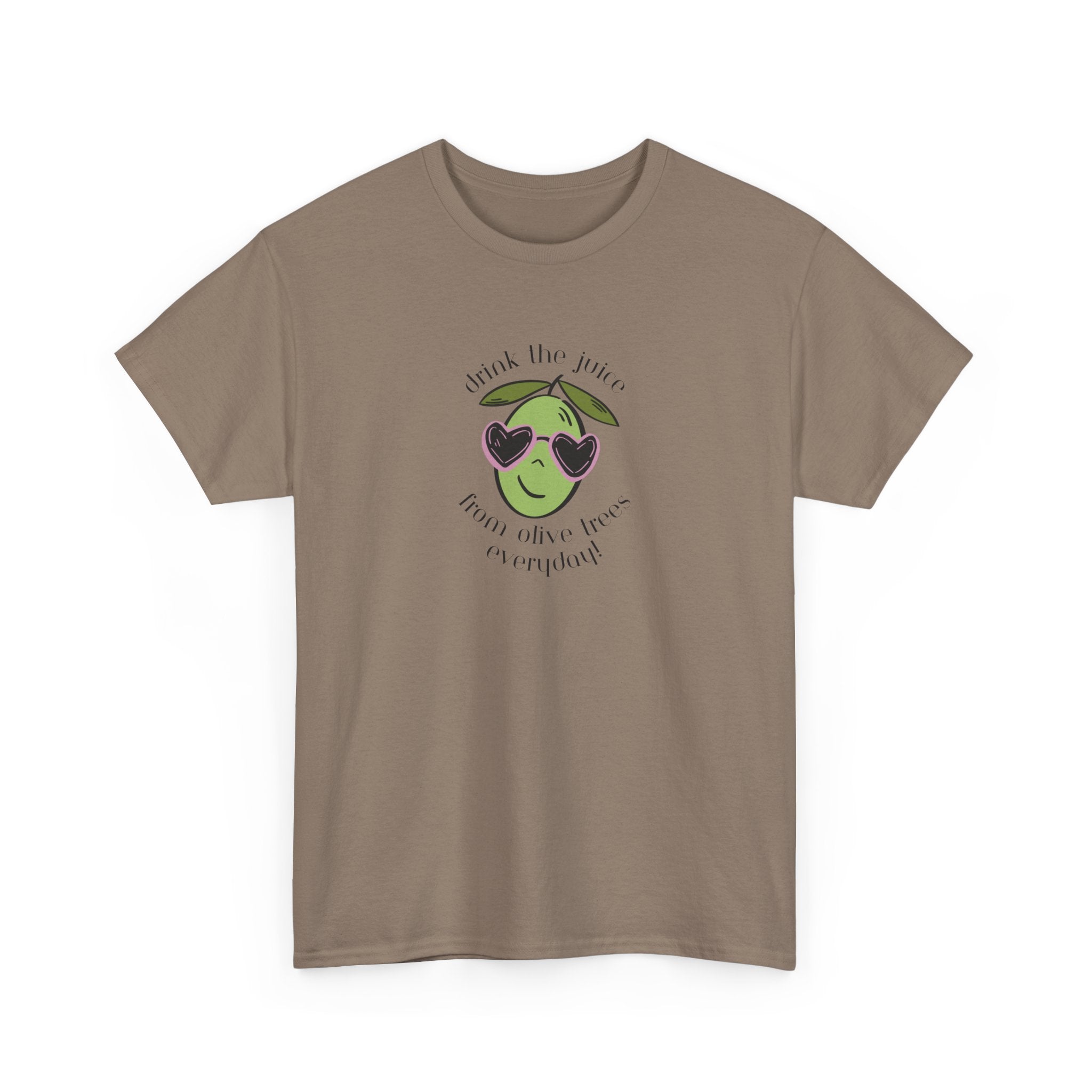 Drink skincare / olive trees / olive cartoon / Unisex Heavy Cotton Tee