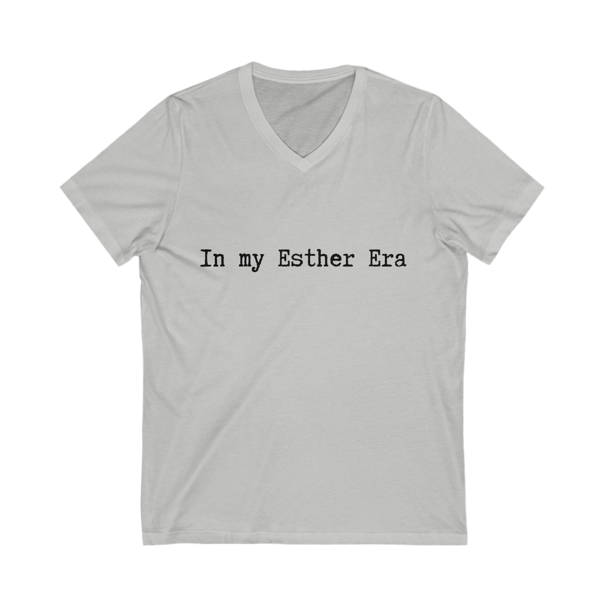 In my Esther era / hand drawn shirt / Bible gift / shirt /  Unisex Jersey Short Sleeve V-Neck Tee