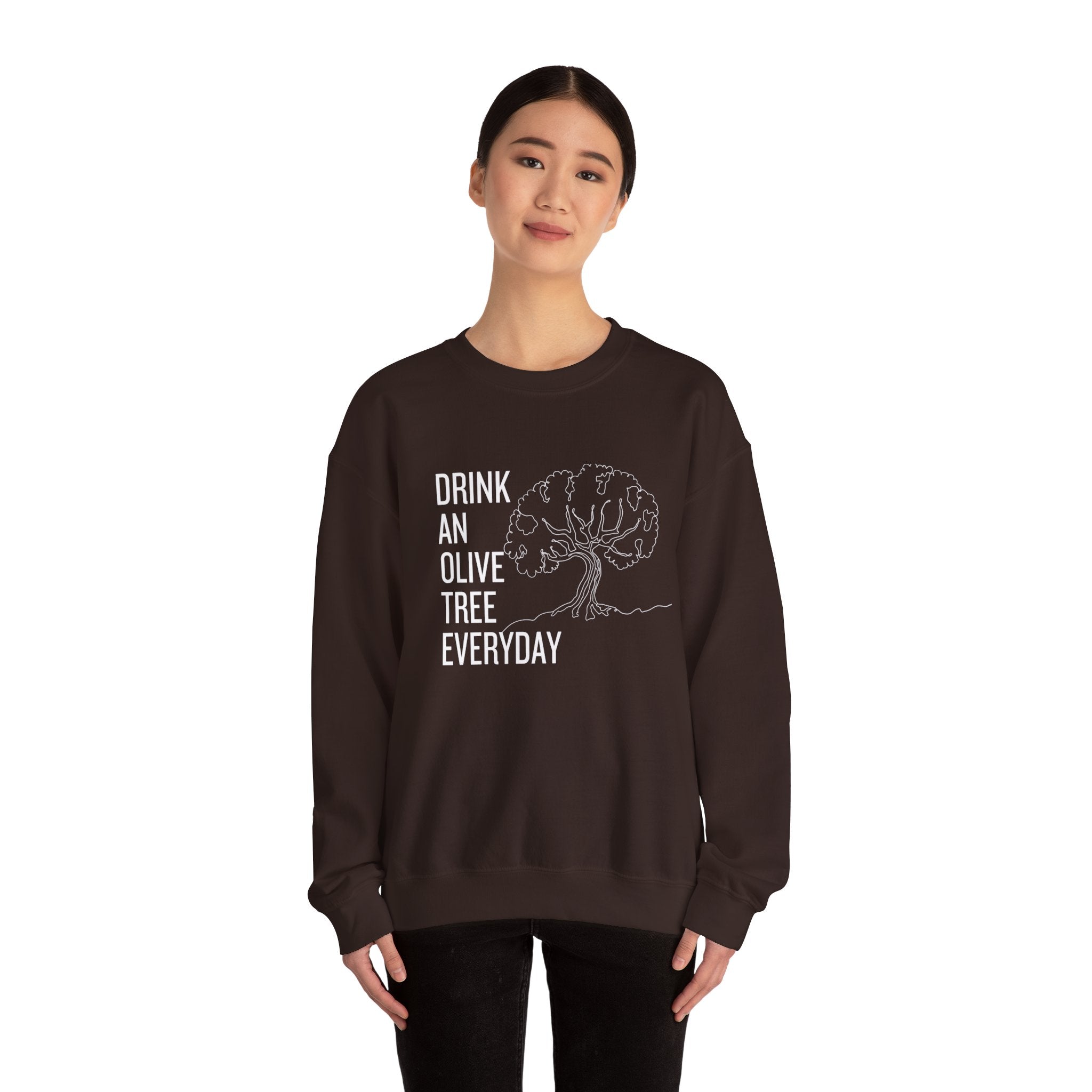 Water in skincare / waterless beauty / drink an olive tree / Unisex Heavy Blend™ Crewneck Sweatshirt
