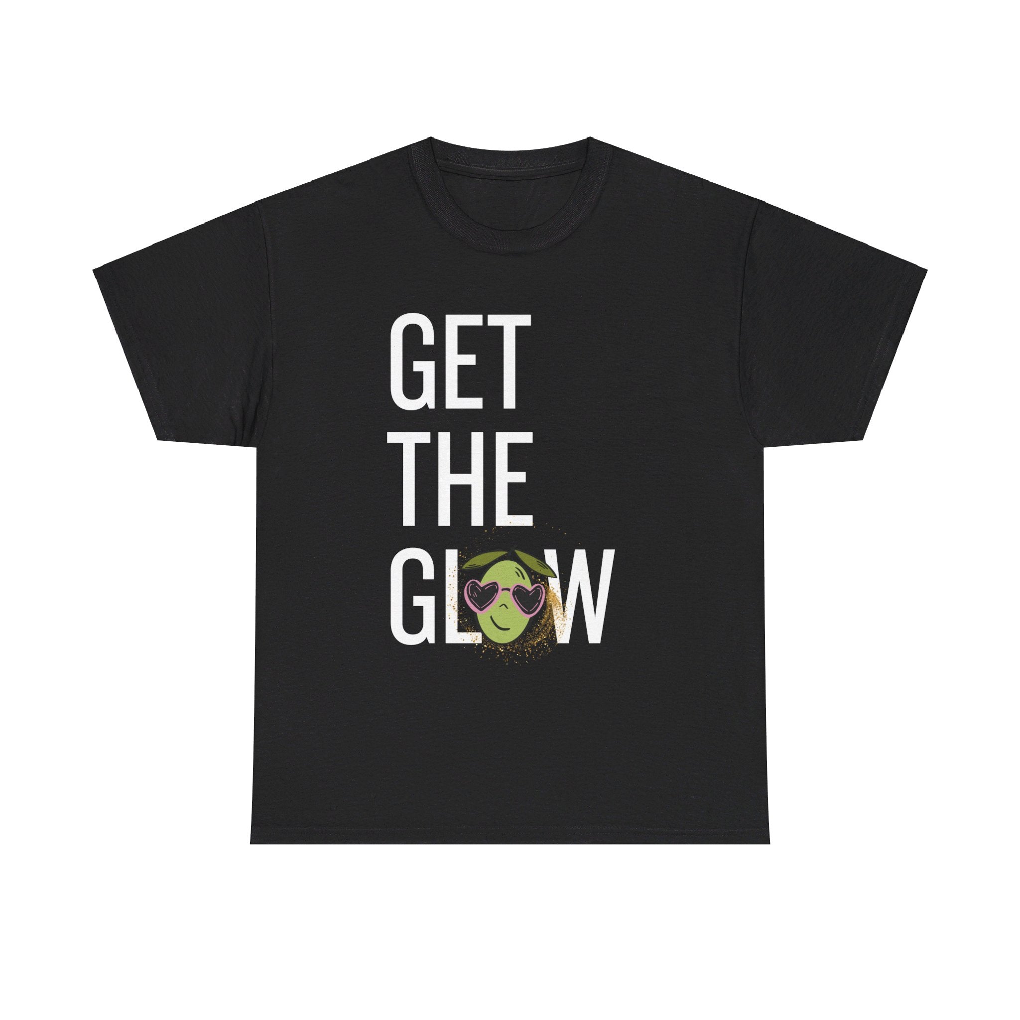 Get the glow / Olive cartoon / Unisex Heavy Cotton Tee