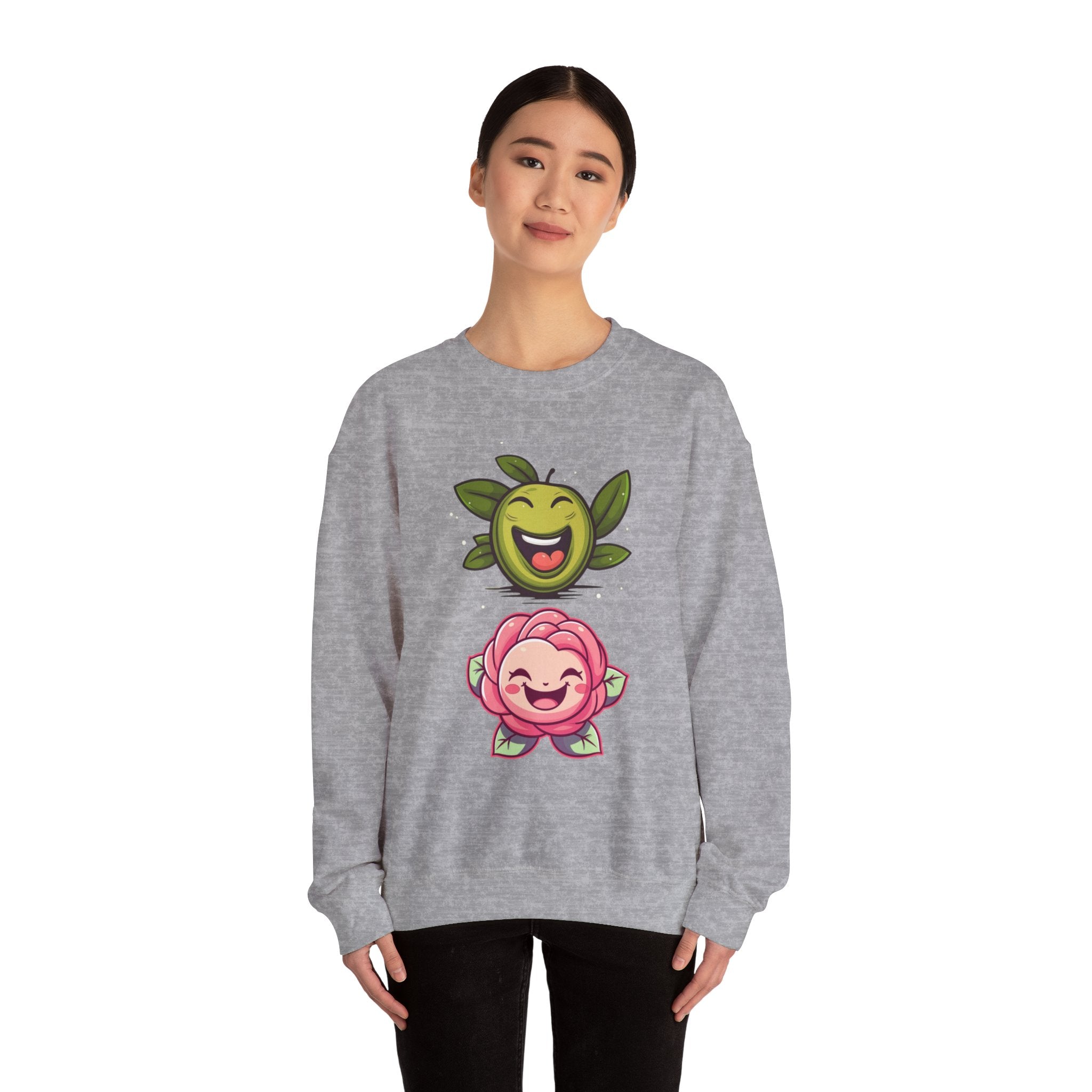 Olives and roses  / waterless beauty / olive tree / Unisex Heavy Blend™ Crewneck Sweatshirt