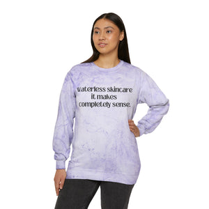 Water in Skincare // Unisex Color Blast Crewneck Sweatshirt