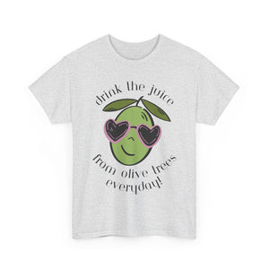 Drink skincare / olive trees / olive cartoon / Unisex Heavy Cotton Tee