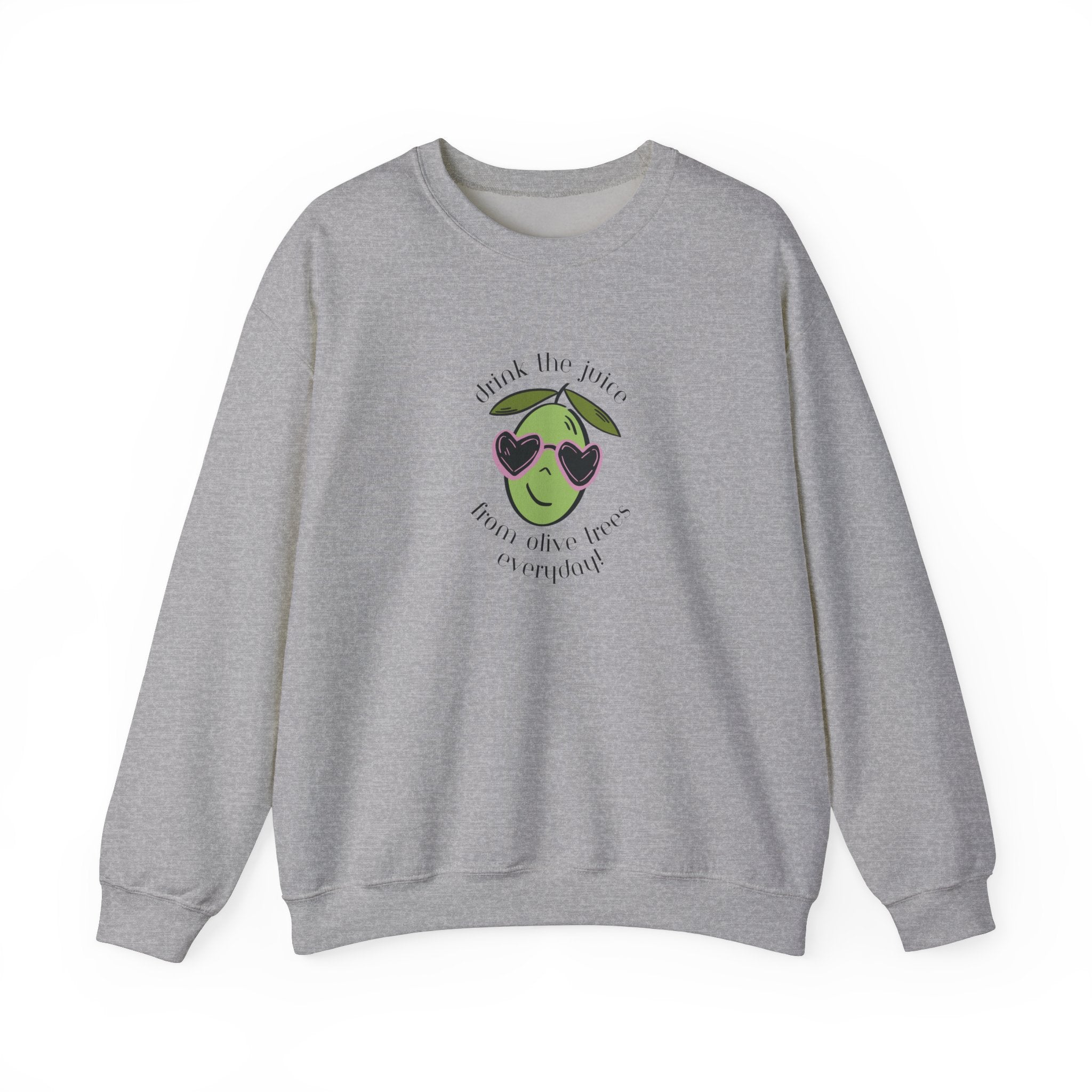 Drink an olive tree everyday / waterless beauty / olive tree / Unisex Heavy Blend™ Crewneck Sweatshirt