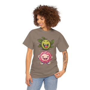 Olives and roses / olive trees / rose and olive cartoon / Unisex Heavy Cotton Tee