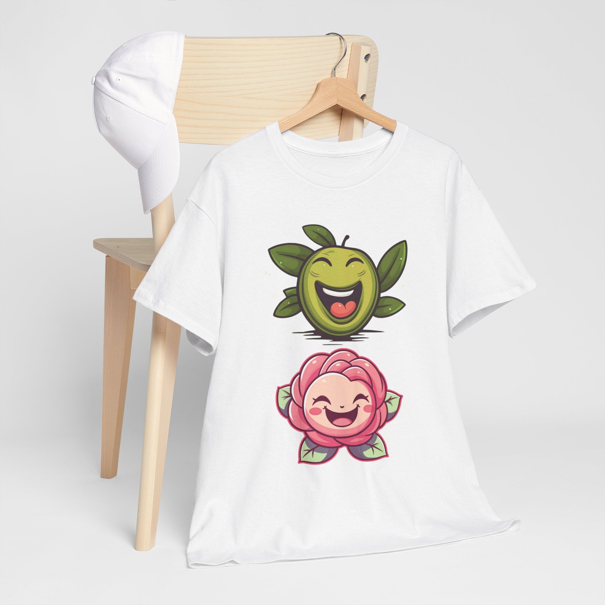 Olives and roses / olive trees / rose and olive cartoon / Unisex Heavy Cotton Tee