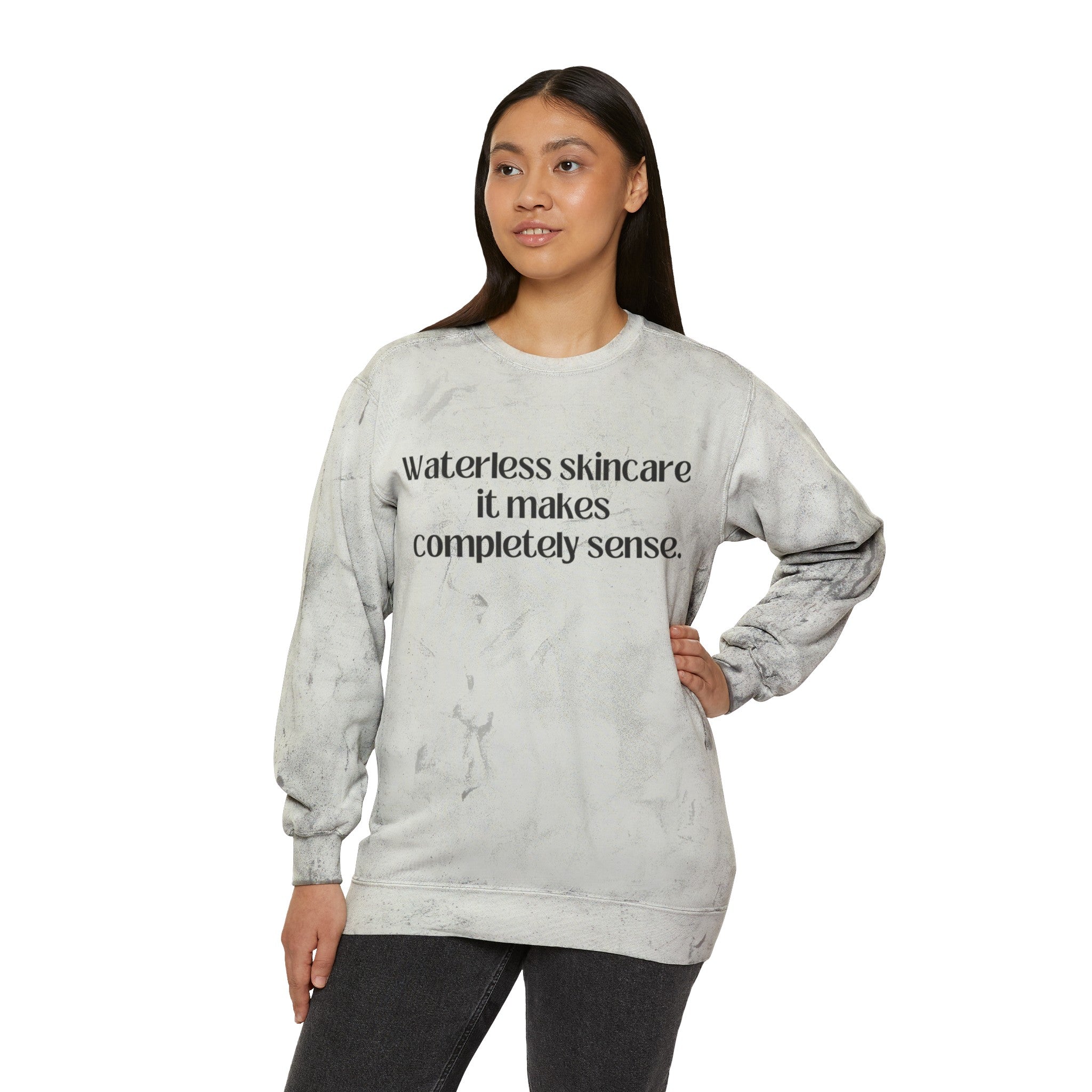 Water in Skincare // Unisex Color Blast Crewneck Sweatshirt