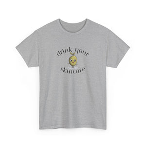 Drink your skincare / olive trees / olive cartoon / Unisex Heavy Cotton Tee