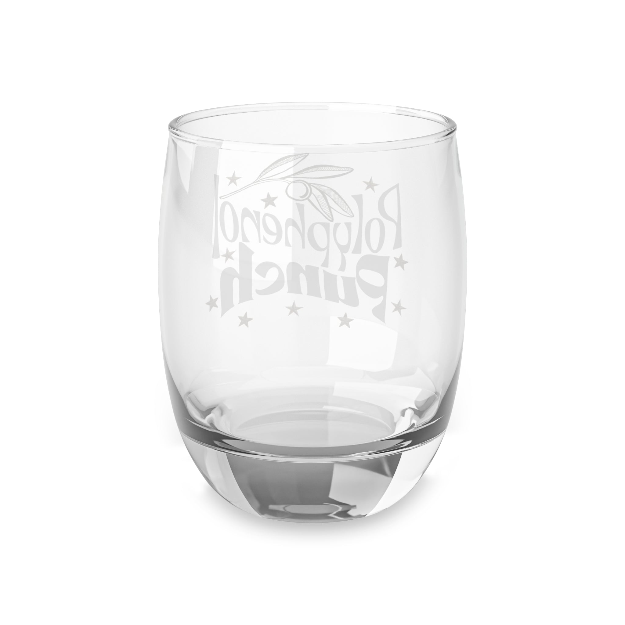 Green Olive Star /  Olive Tree Polyphenol punch / rank up consultant gift / 3.5 inch Whiskey Glass