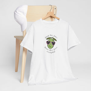 Drink skincare / olive trees / olive cartoon / Unisex Heavy Cotton Tee