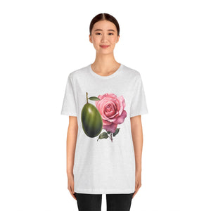 Olives and roses / Hydroxytyrosol makeup / Olive trees / Unisex Jersey Short Sleeve Tee