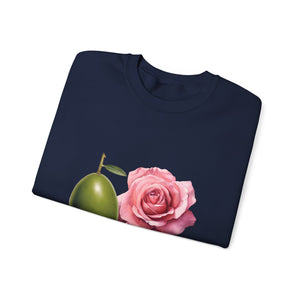 Olive tree / waterless beauty / olives and roses / Unisex Heavy Blend™ Crewneck Sweatshirt