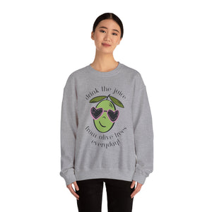 Drink an olive tree everyday / waterless beauty / olive tree / Unisex Heavy Blend™ Crewneck Sweatshirt