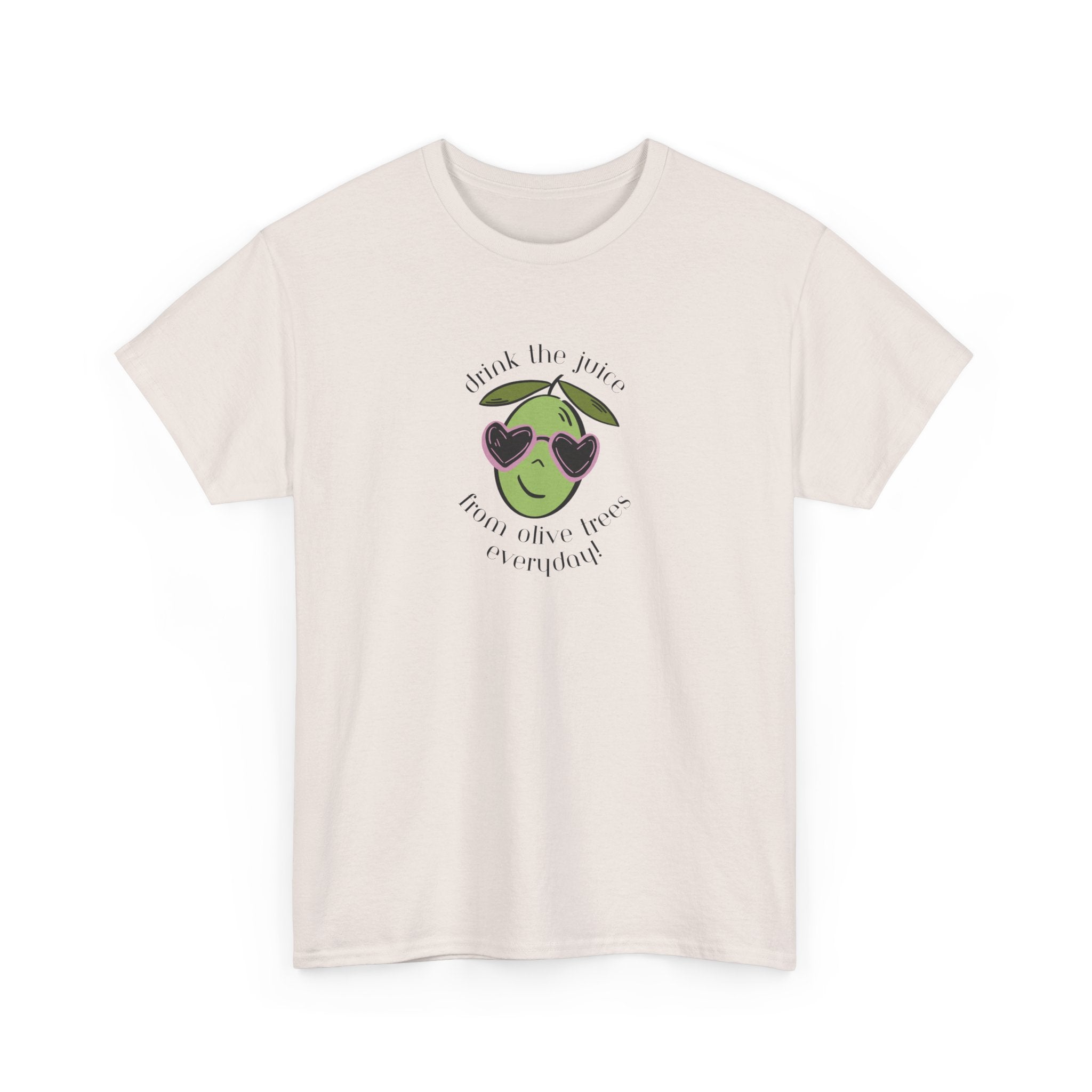 Drink skincare / olive trees / olive cartoon / Unisex Heavy Cotton Tee