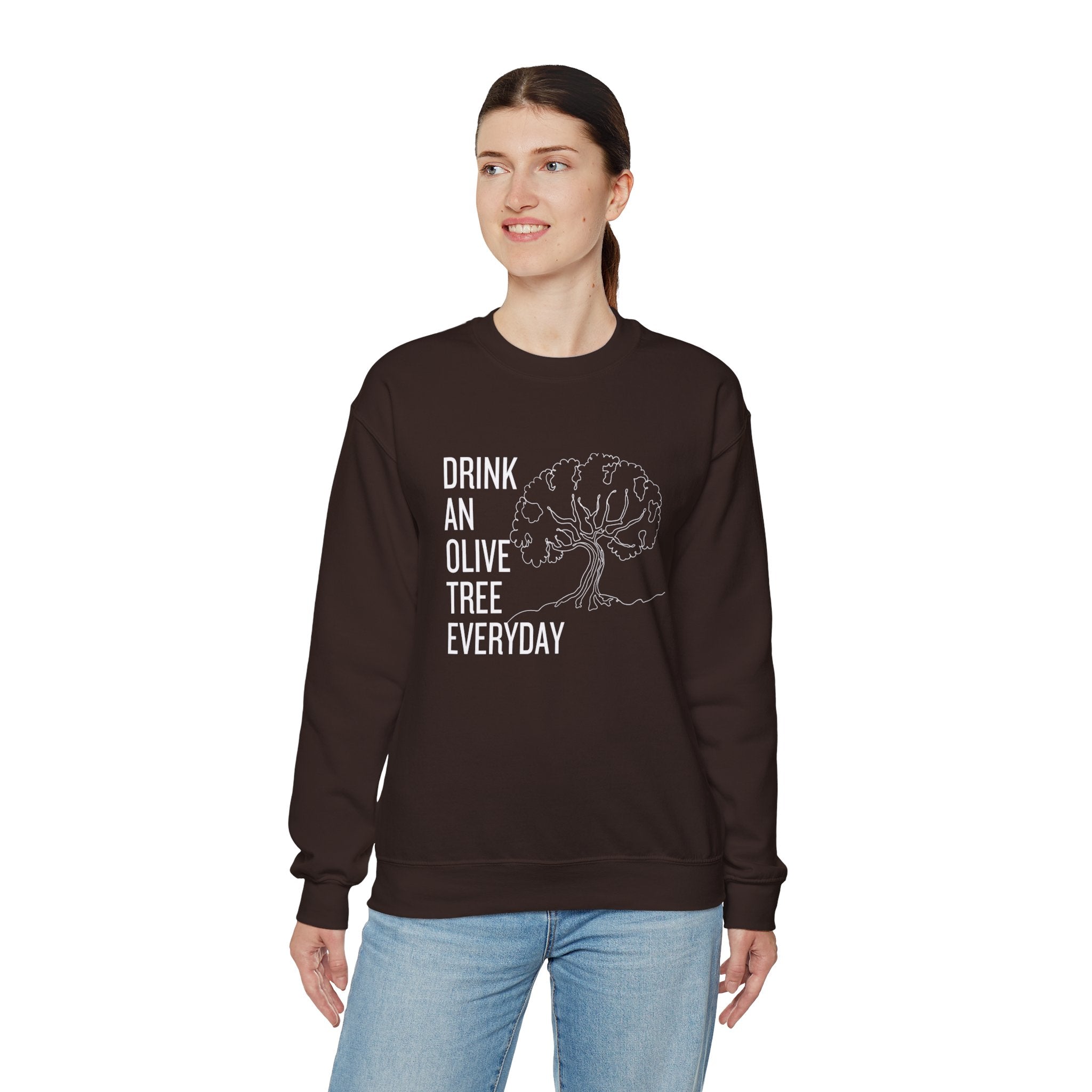Water in skincare / waterless beauty / drink an olive tree / Unisex Heavy Blend™ Crewneck Sweatshirt