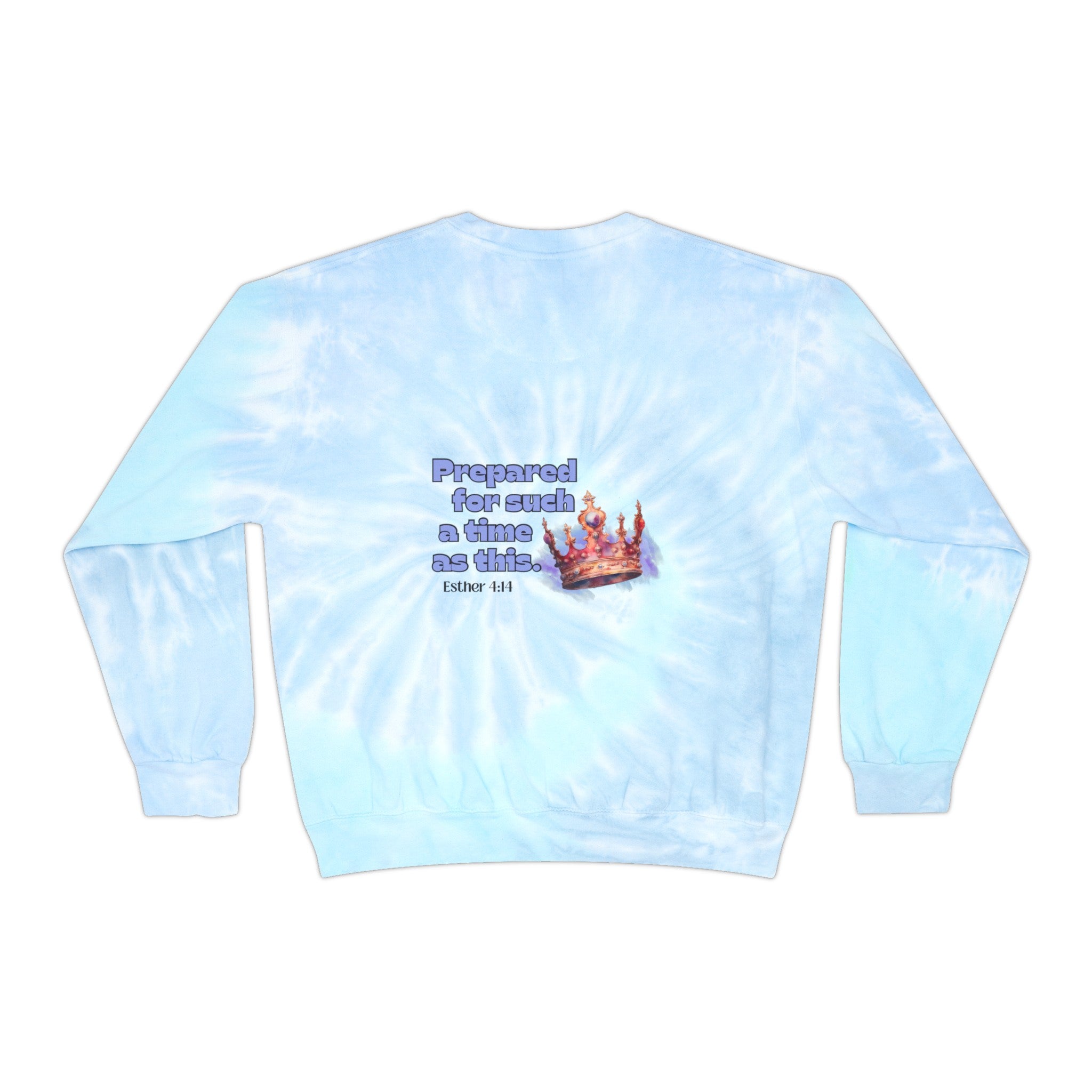 In my Esther era / hand drawn shirt / Bible gift / shirt /  Unisex Tie-Dye Sweatshirt