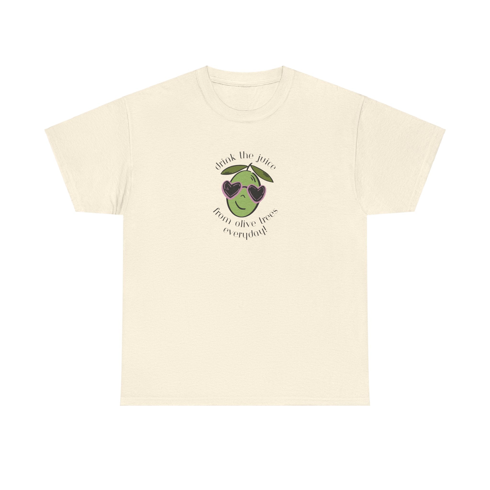 Drink skincare / olive trees / olive cartoon / Unisex Heavy Cotton Tee