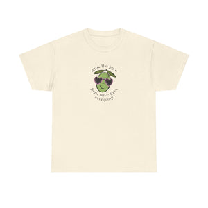 Drink skincare / olive trees / olive cartoon / Unisex Heavy Cotton Tee