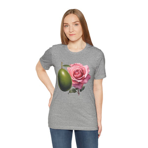 Olives and roses / Hydroxytyrosol makeup / Olive trees / Unisex Jersey Short Sleeve Tee