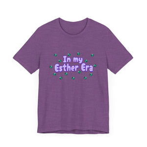 In my Esther era / hand drawn shirt / Bible gift / shirt /  Unisex Jersey Short Sleeve Tee