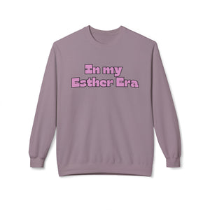 In my Esther era / hand drawn shirt / Bible gift / shirt /  Unisex Midweight Softstyle Fleece Crewneck Sweatshirt