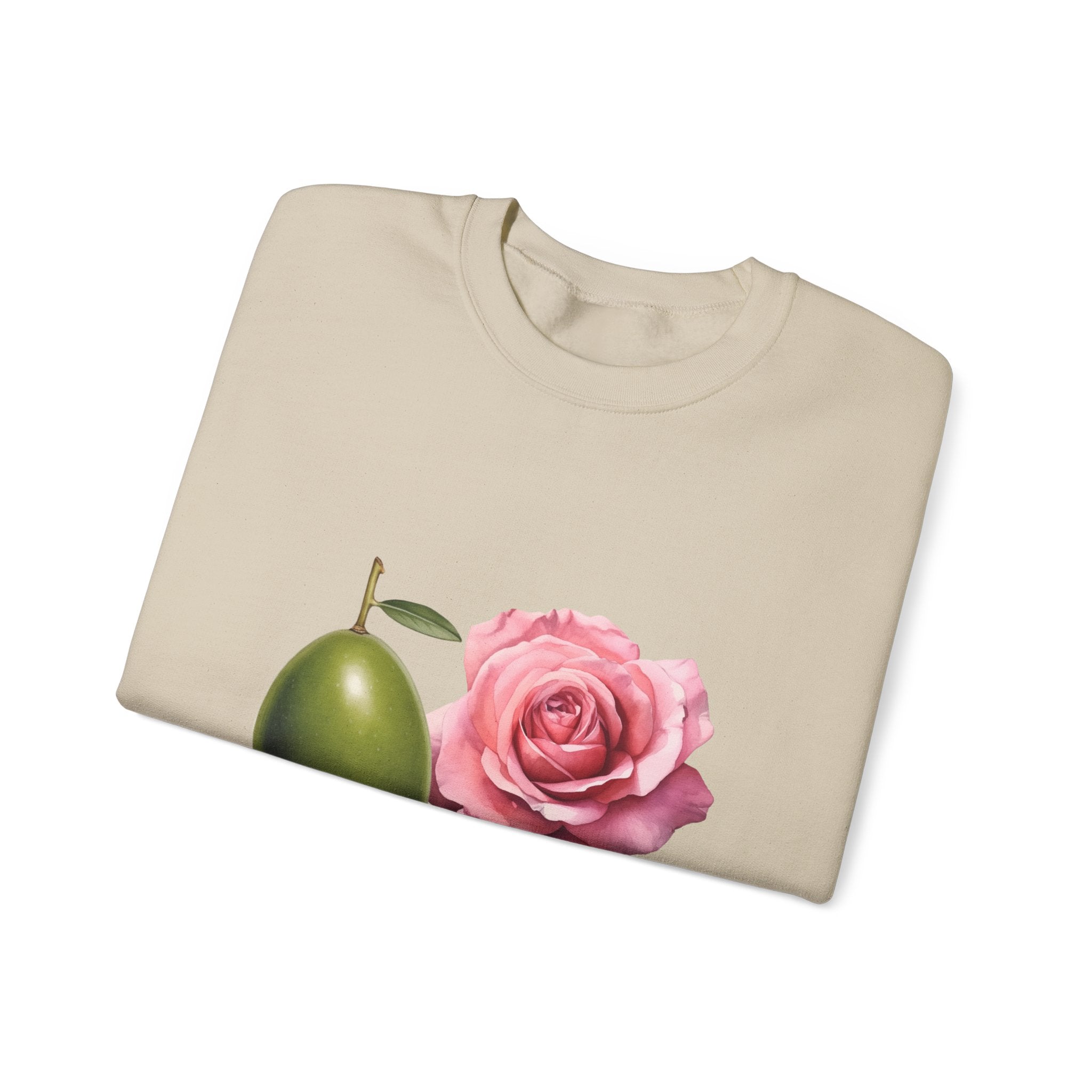 Olive tree / waterless beauty / olives and roses / Unisex Heavy Blend™ Crewneck Sweatshirt