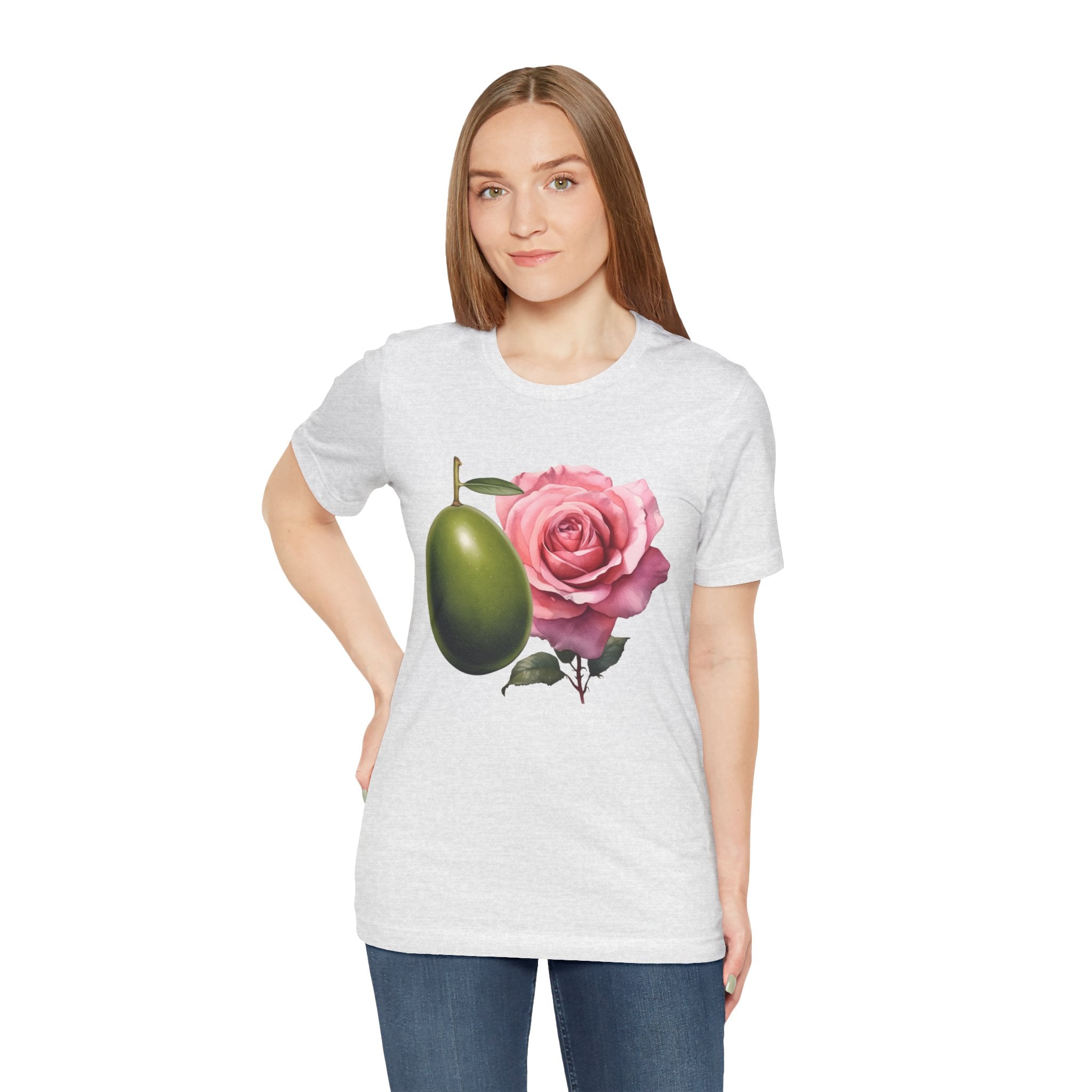 Olives and roses / Hydroxytyrosol makeup / Olive trees / Unisex Jersey Short Sleeve Tee