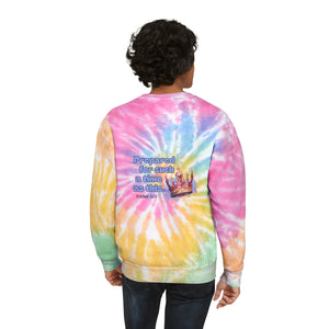 In my Esther era / hand drawn shirt / Bible gift / shirt /  Unisex Tie-Dye Sweatshirt