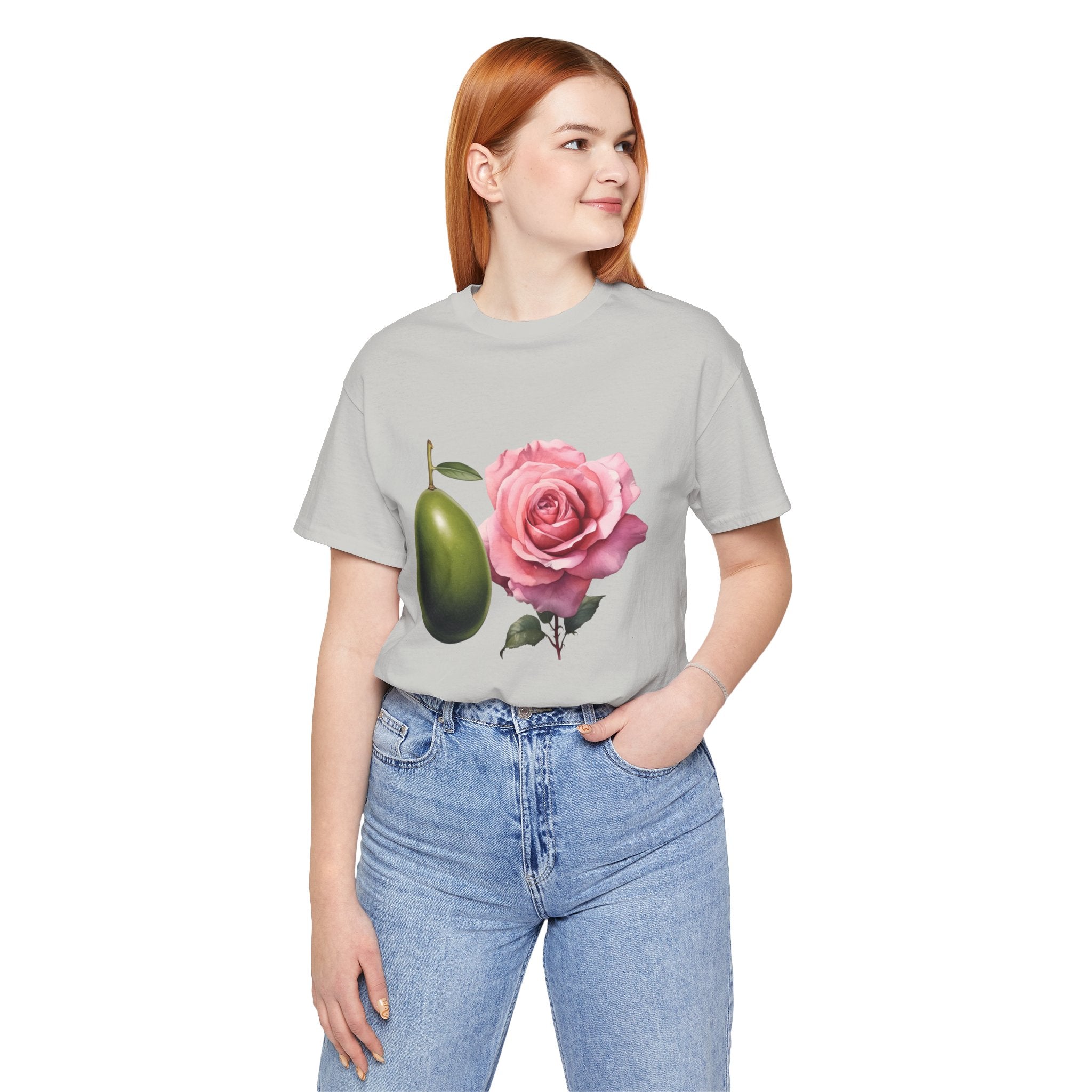 Olives and roses / Hydroxytyrosol makeup / Olive trees / Unisex Jersey Short Sleeve Tee