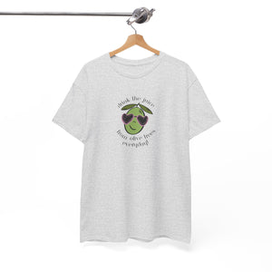 Drink skincare / olive trees / olive cartoon / Unisex Heavy Cotton Tee