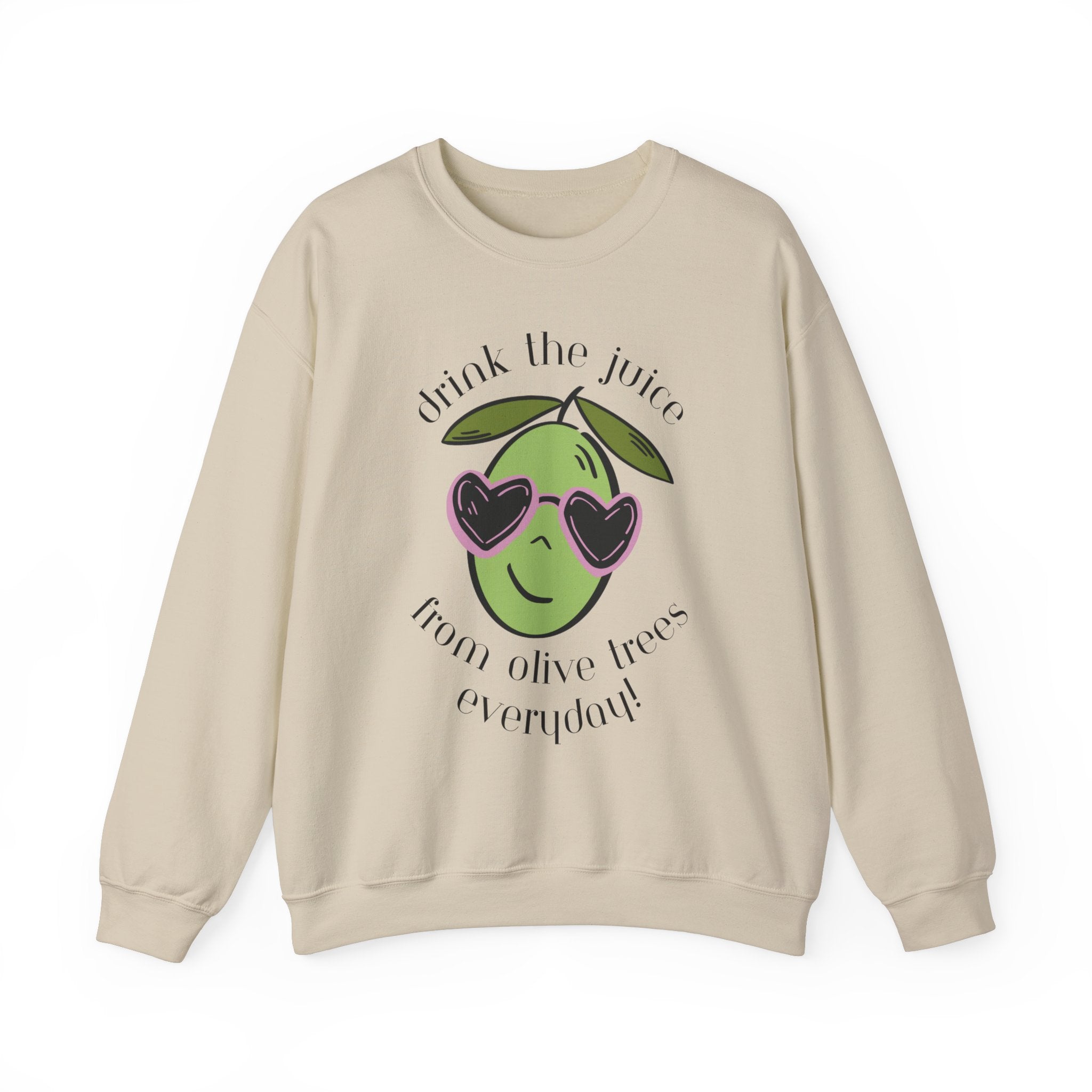 Drink an olive tree everyday / waterless beauty / olive tree / Unisex Heavy Blend™ Crewneck Sweatshirt