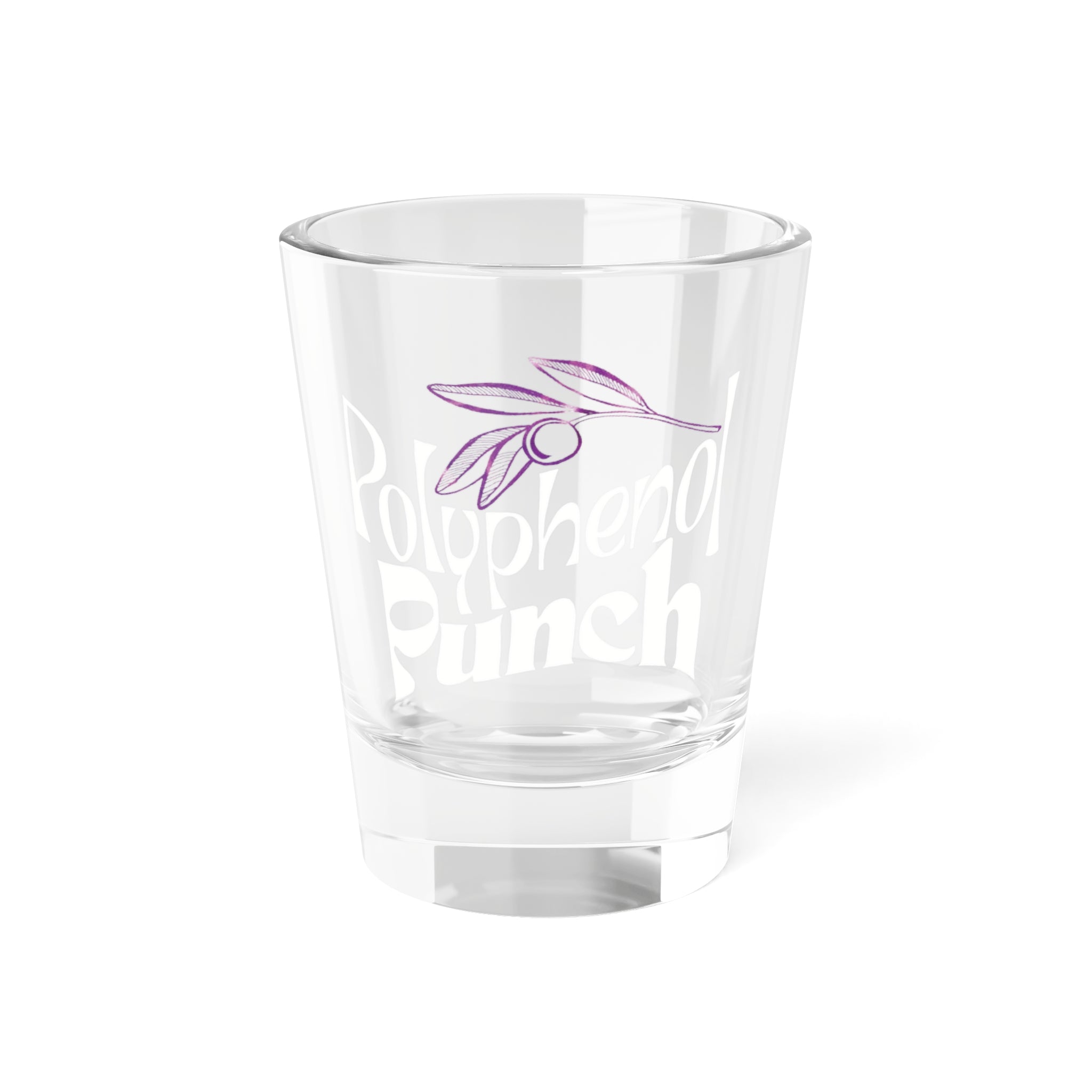 Violet Olive / Olive Tree Consultant gift / polyphenol punch / Shot Glass, 1.5oz