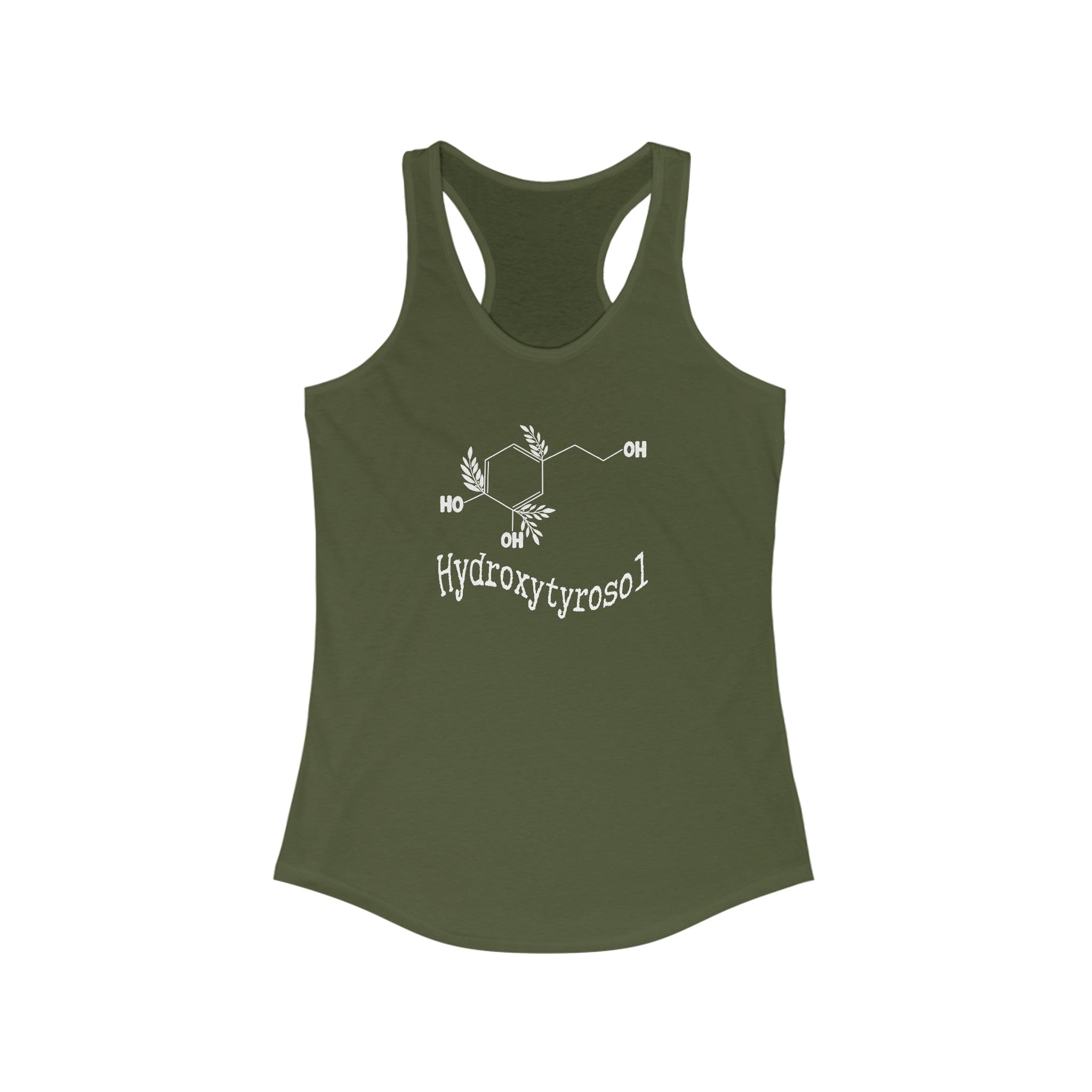 Hydroxytyrosol Olive tree people consultant gift / shirt / Women's Ideal Racerback Tank