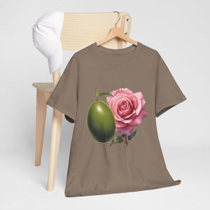 Olives and roses / olive trees / rose and olive cartoon / Unisex Heavy Cotton Tee