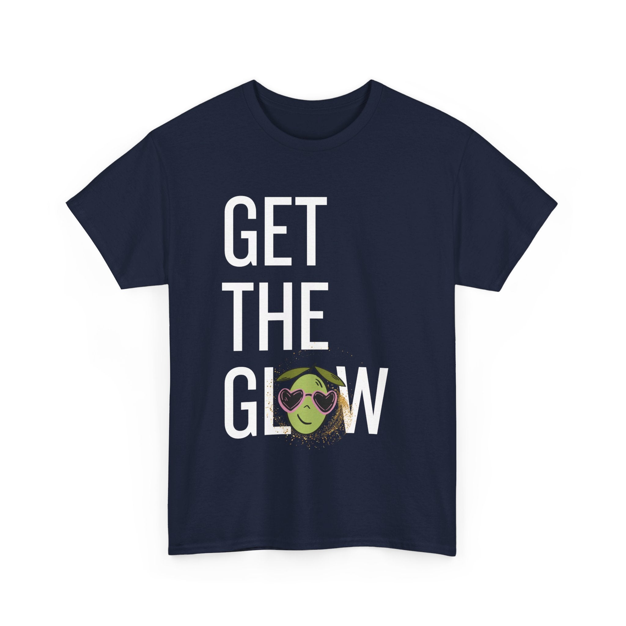 Get the glow / Olive cartoon / Unisex Heavy Cotton Tee