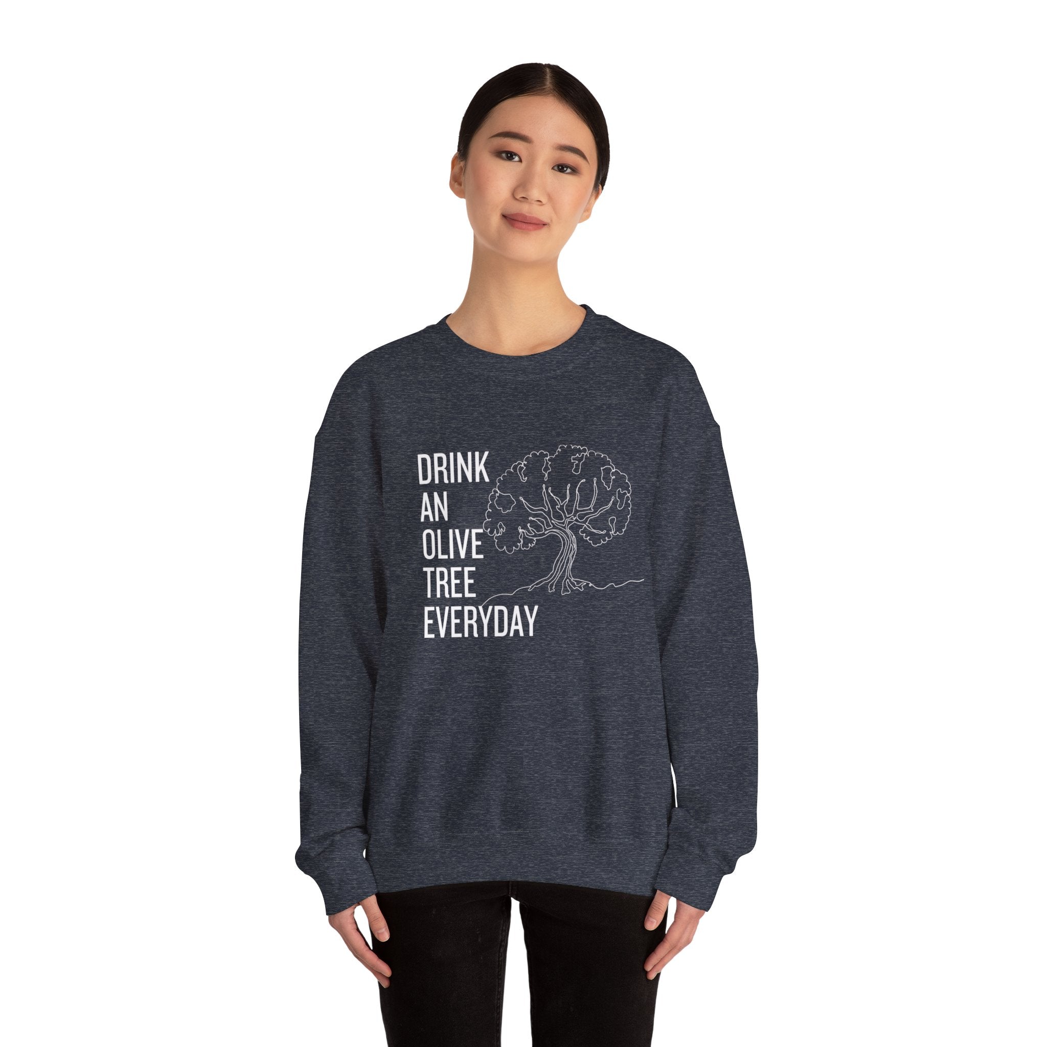 Water in skincare / waterless beauty / drink an olive tree / Unisex Heavy Blend™ Crewneck Sweatshirt