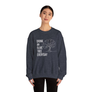 Water in skincare / waterless beauty / drink an olive tree / Unisex Heavy Blend™ Crewneck Sweatshirt