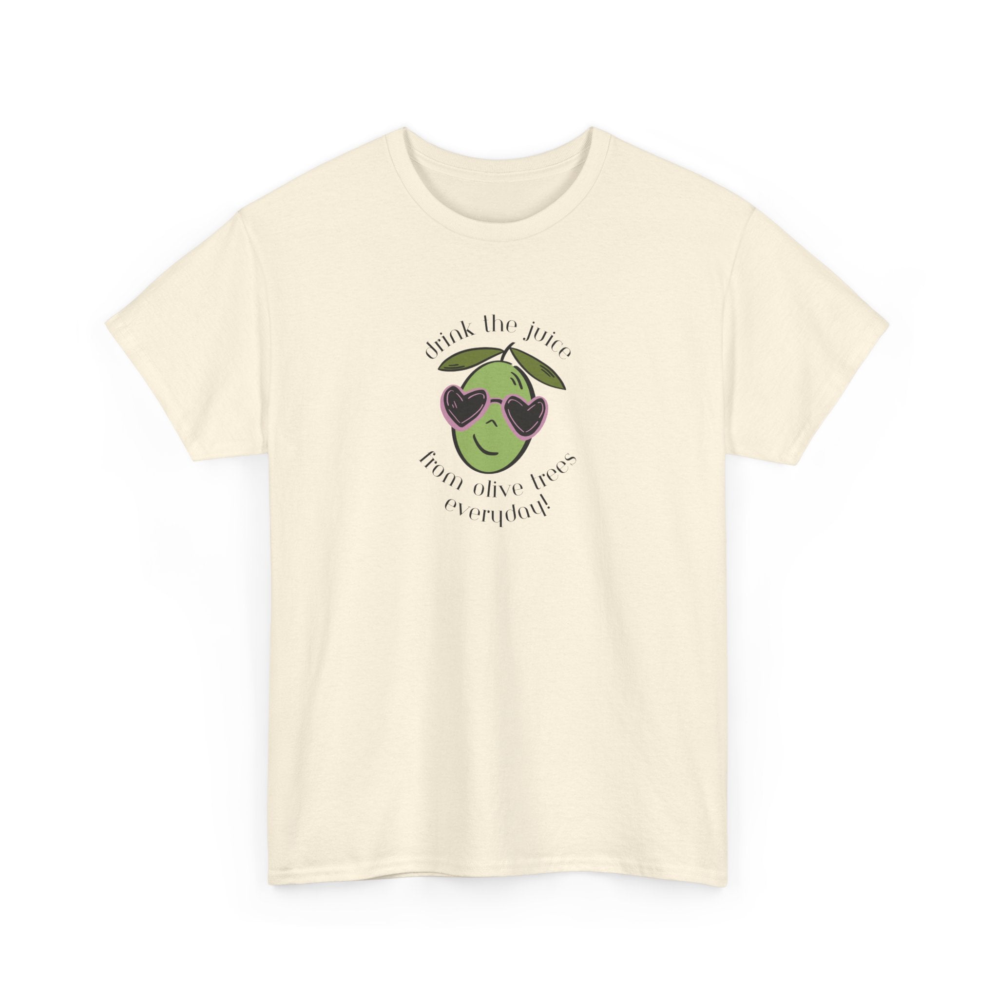 Drink skincare / olive trees / olive cartoon / Unisex Heavy Cotton Tee