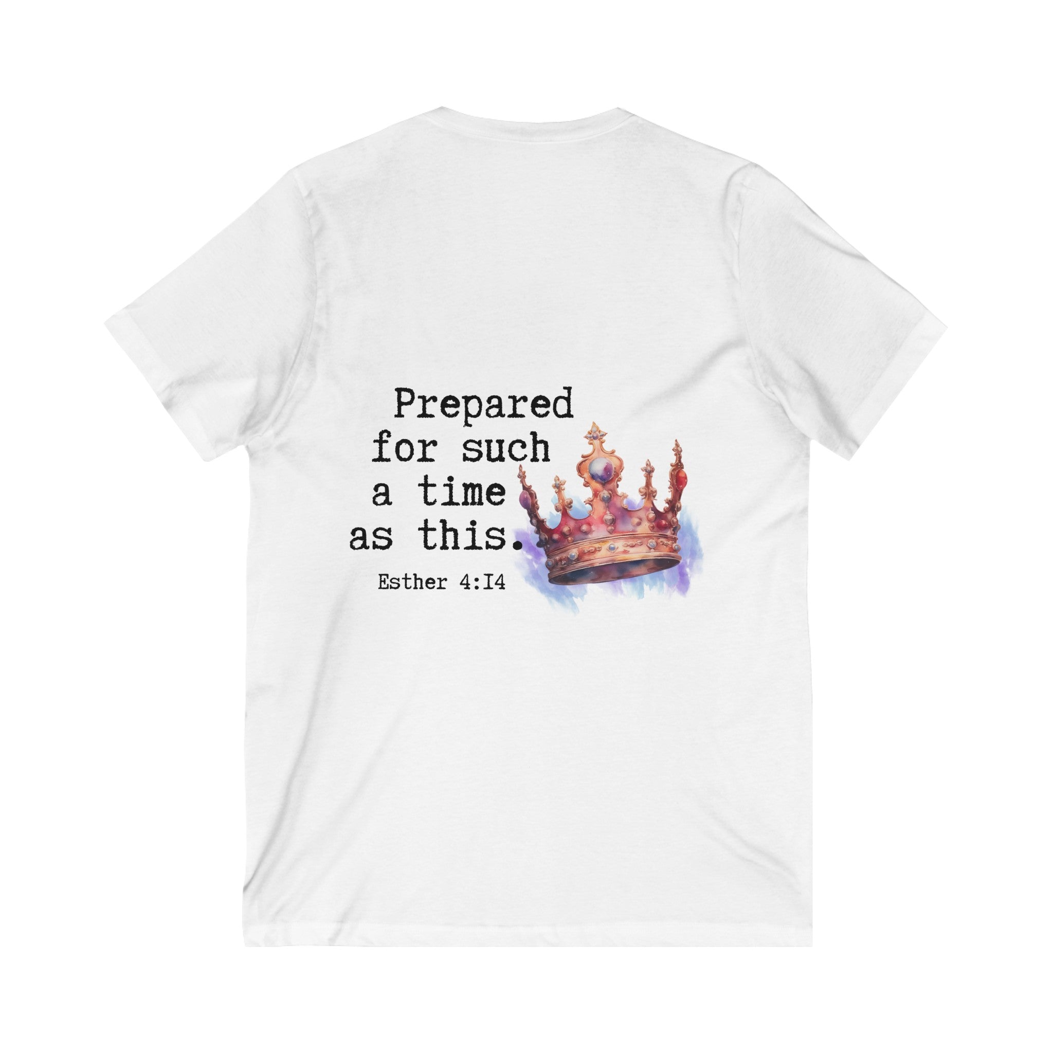 In my Esther era / hand drawn shirt / Bible gift / shirt /  Unisex Jersey Short Sleeve V-Neck Tee